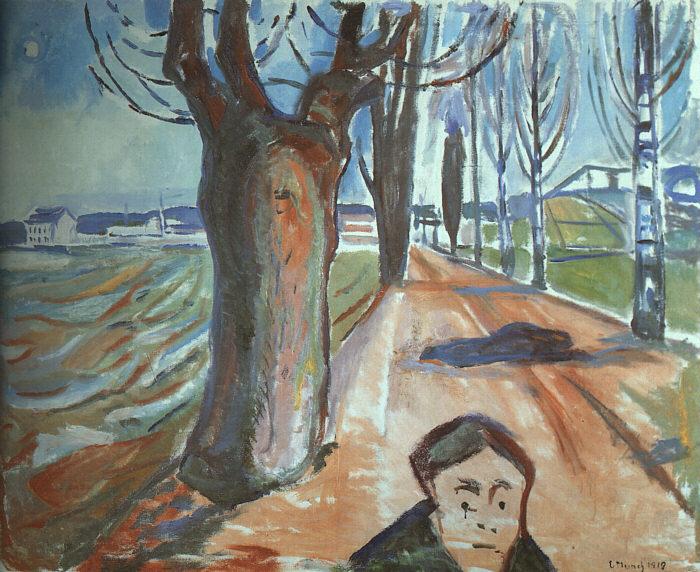 Edvard Munch The Murderer on the Lane China oil painting art